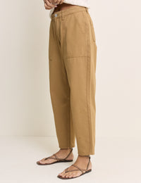 Camel Utility Pocket Trousers