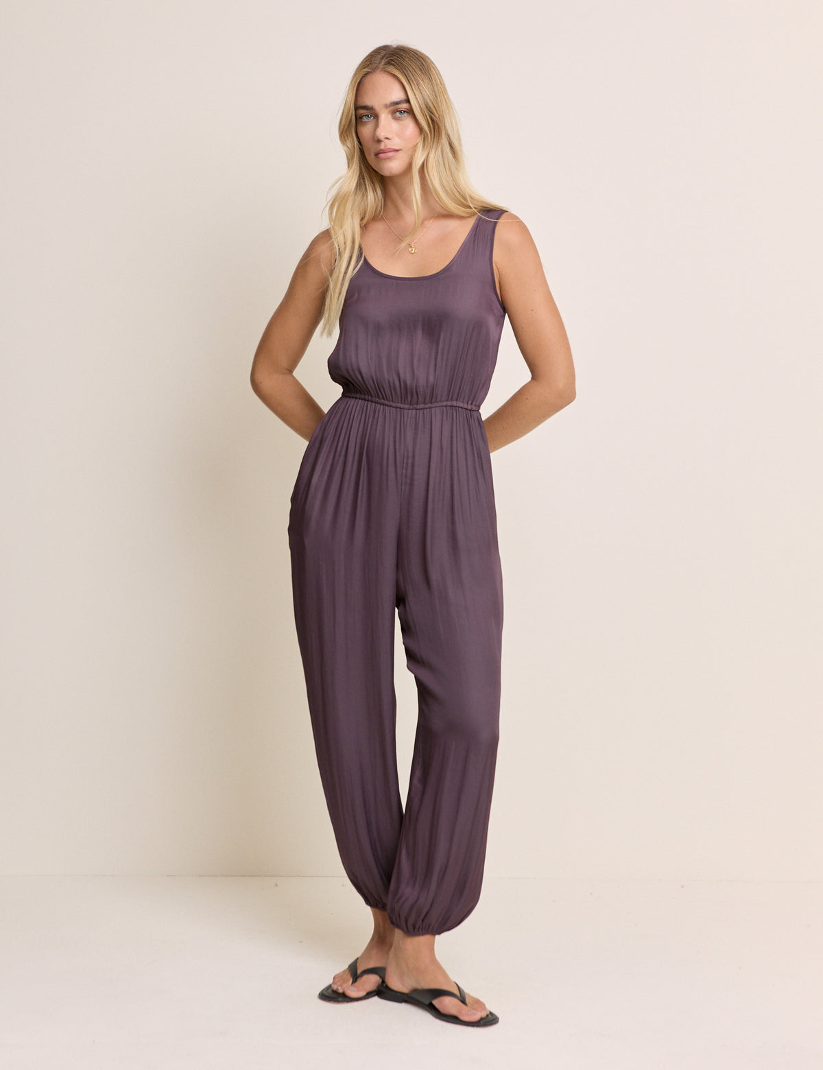 Purple Sleeveless Stephanie Jumpsuit