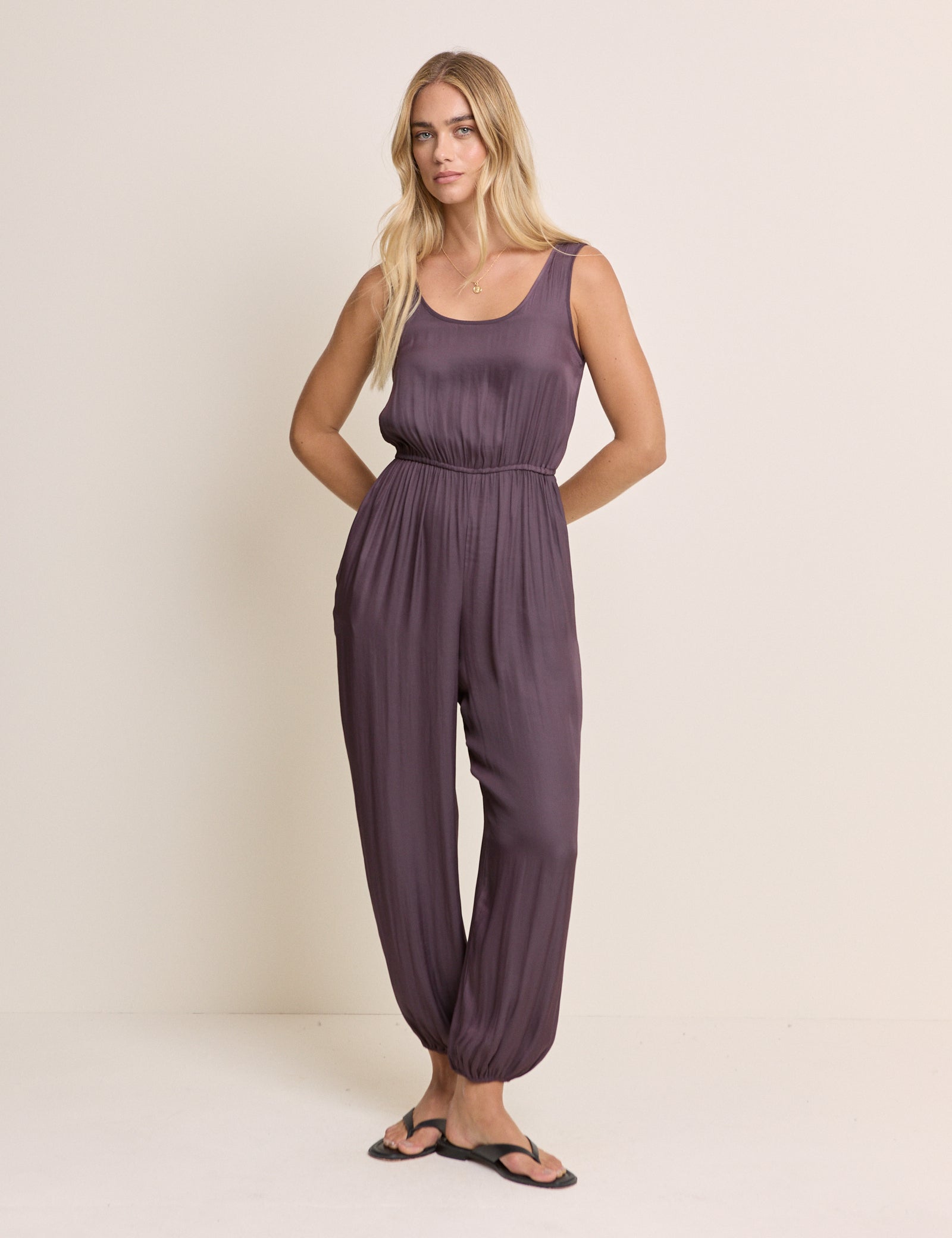 Purple Sleeveless Stephanie Jumpsuit