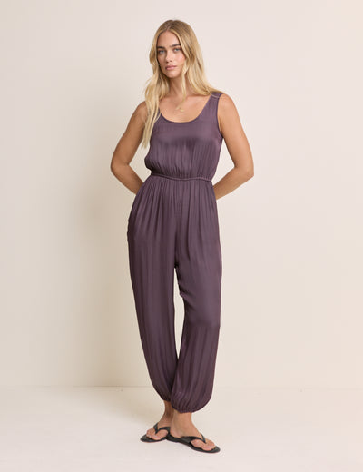 Purple Sleeveless Stephanie Jumpsuit
