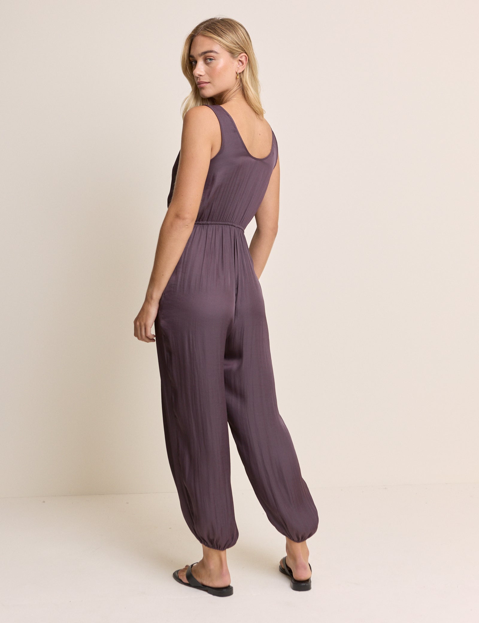 Purple Sleeveless Stephanie Jumpsuit