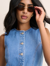 Blue Denim Ned Mini dress