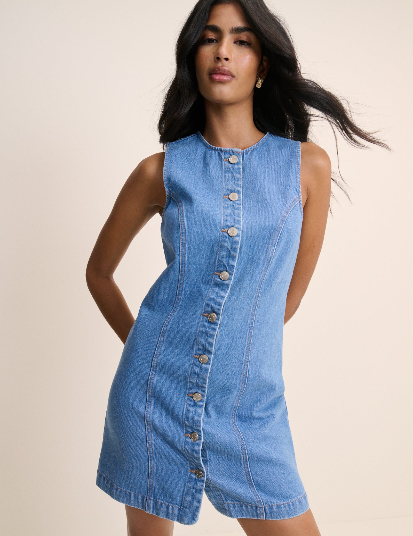 Blue Denim Ned Mini dress