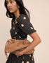 Tan Slouch Clutch Bag