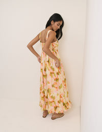 Abstract Floral Sunira Maxi Dress