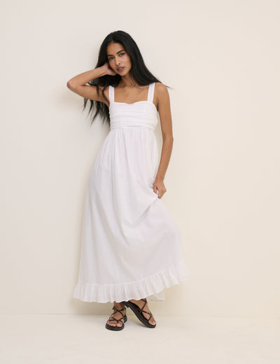 White Sunira Maxi Dress