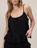 Black Linen-Blend Sia Top