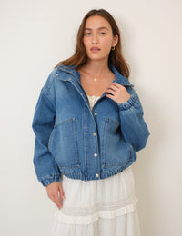 Denim Bomber Jacket