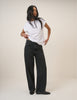 Black Wide Leg Stepney Loose Jeans