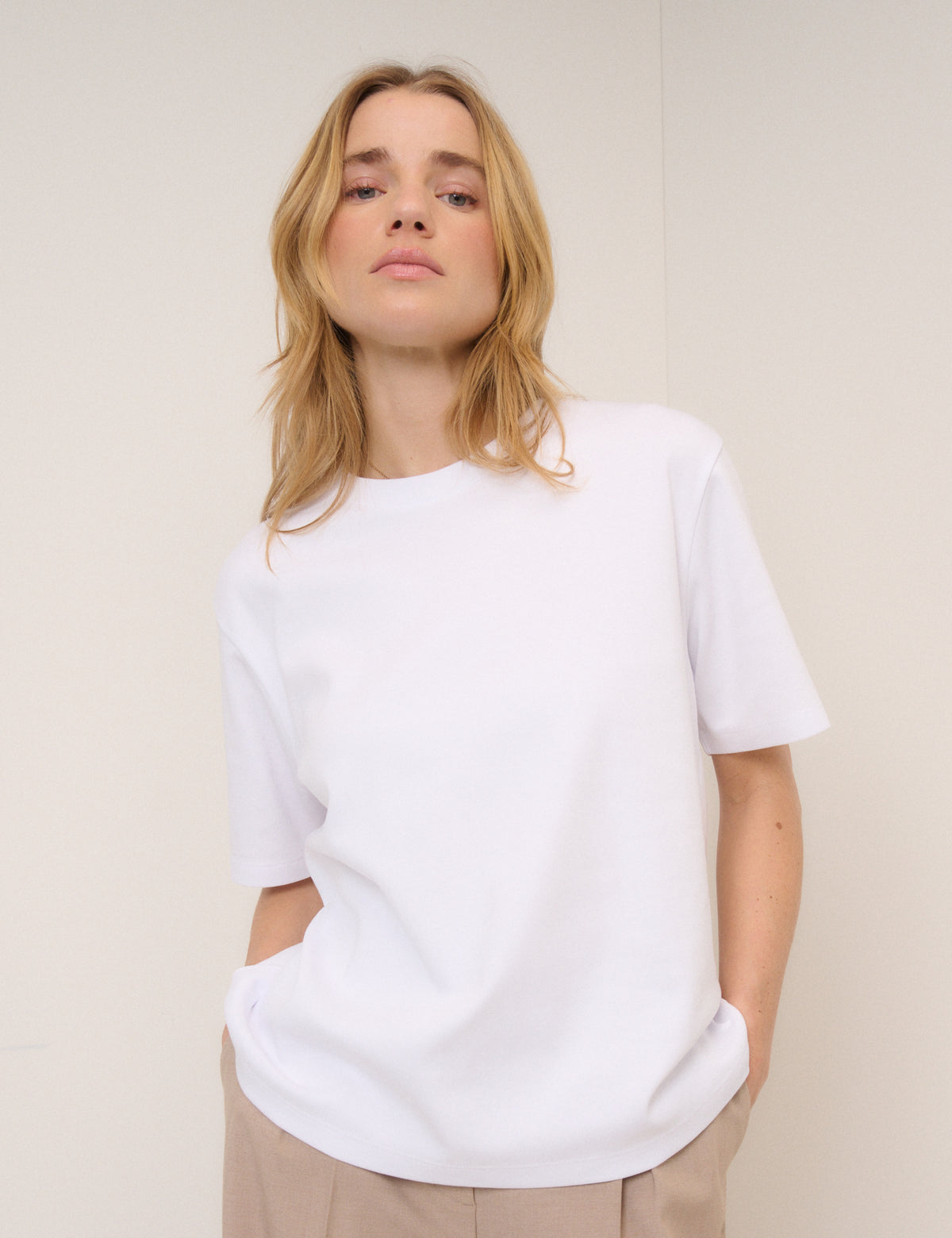 White Boxy Fit T-Shirt