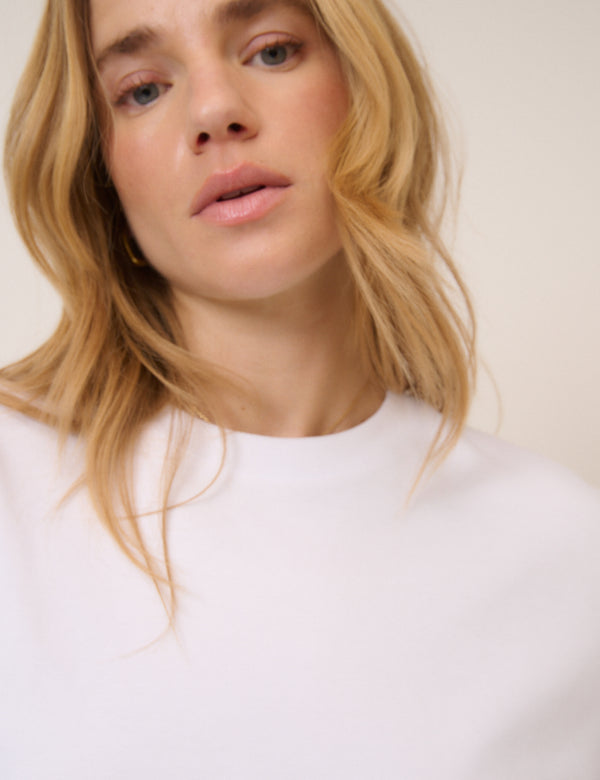 White Boxy Fit T-Shirt