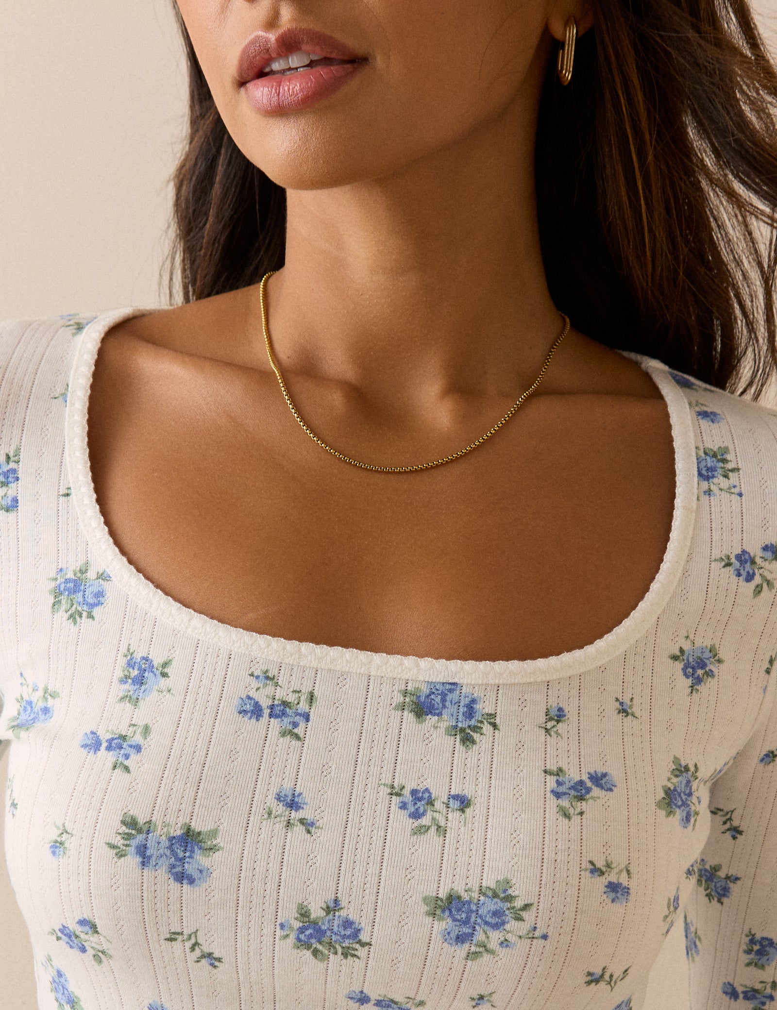 White Floral Pointelle Long Sleeve Top