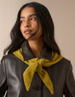 Mustard Yellow Small Triangle Scarf