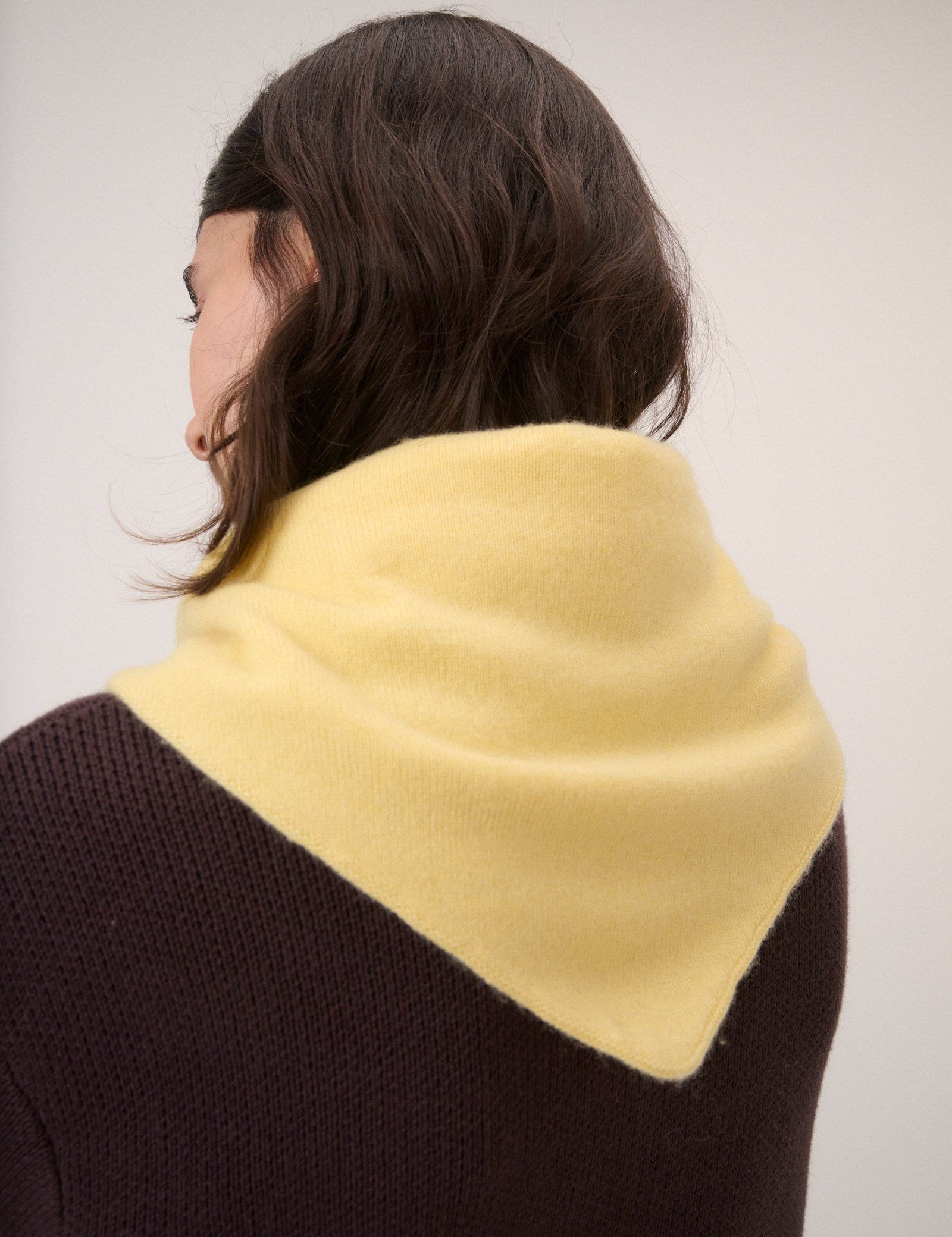 Butter Yellow Triangle Scarf