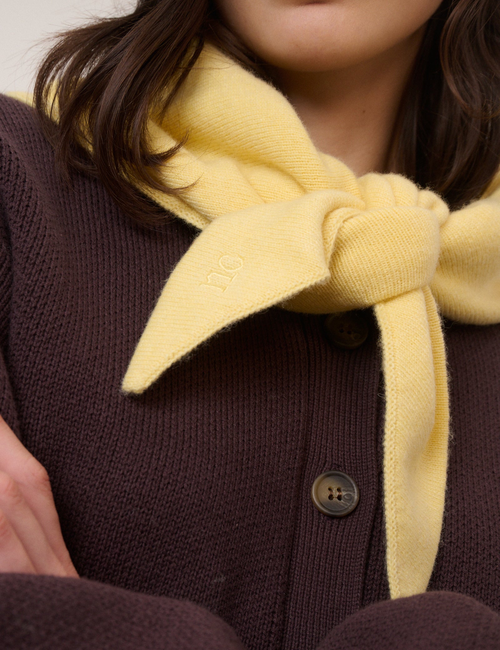 Butter Yellow Triangle Scarf