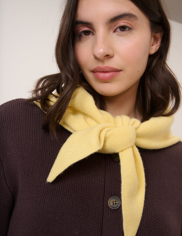 Butter Yellow Triangle Scarf