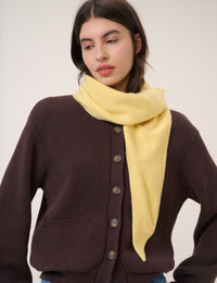 Butter Yellow Triangle Scarf