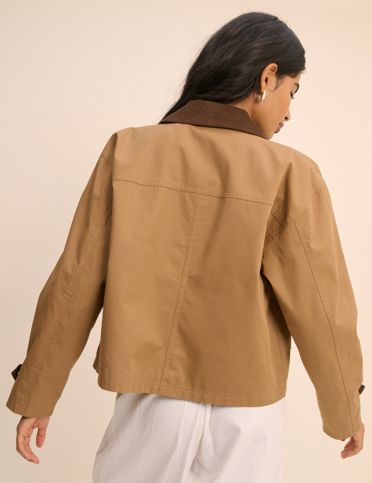 Camel Short Freddie Barn Jacket