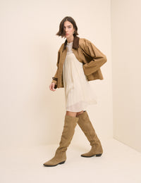 Camel Short Freddie Barn Jacket