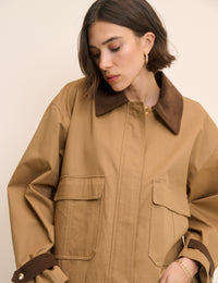 Camel Short Freddie Barn Jacket