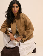 Camel Short Freddie Barn Jacket
