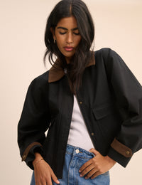Navy Short Freddie Barn Jacket