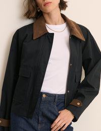 Navy Short Freddie Barn Jacket