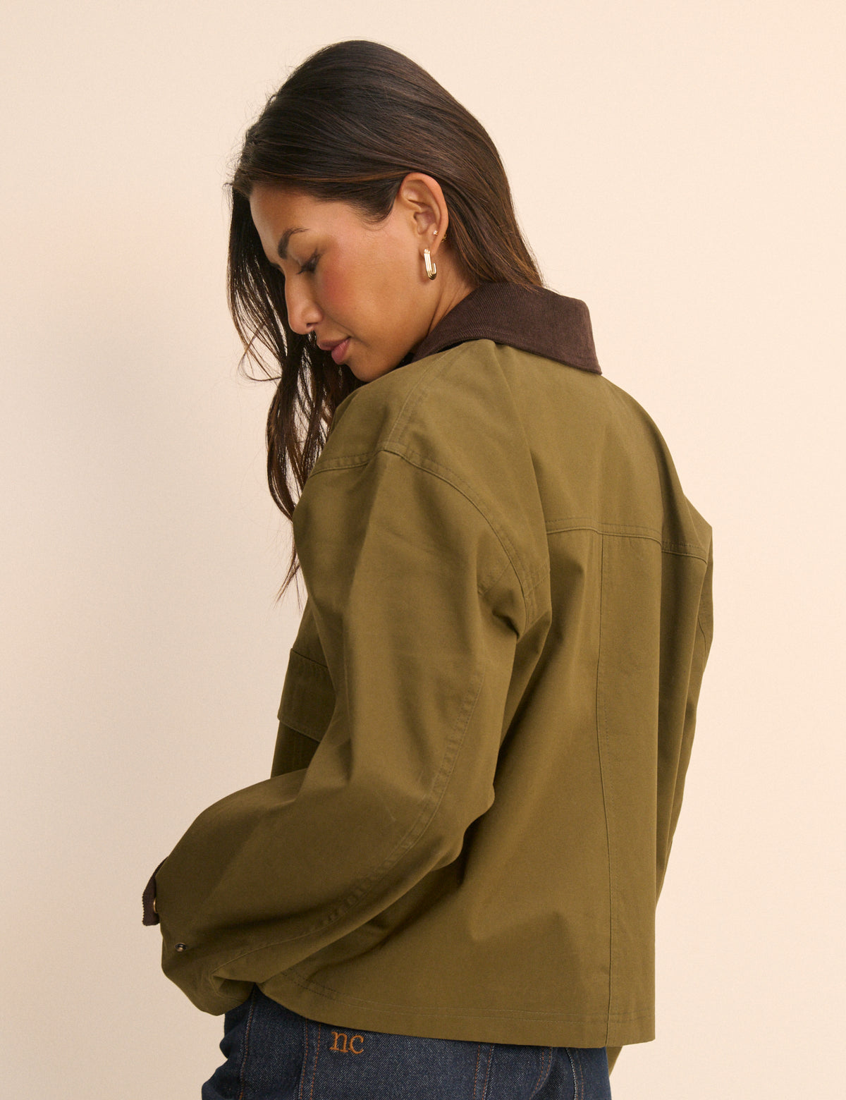 Khaki Short Freddie Barn Coat