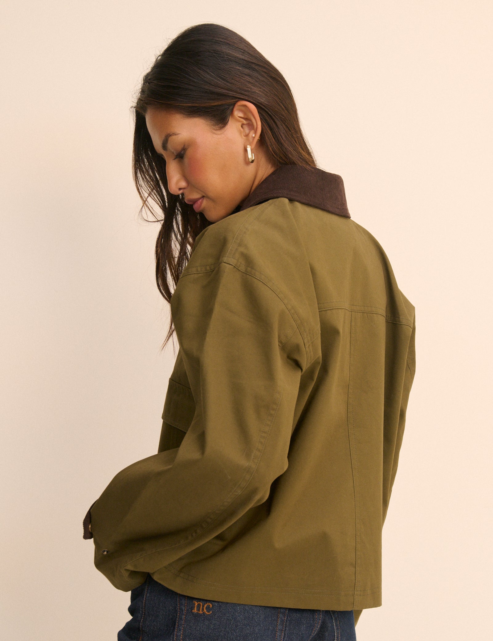 Khaki Short Freddie Barn Coat