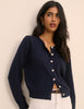 Navy Crew Neck Cardigan