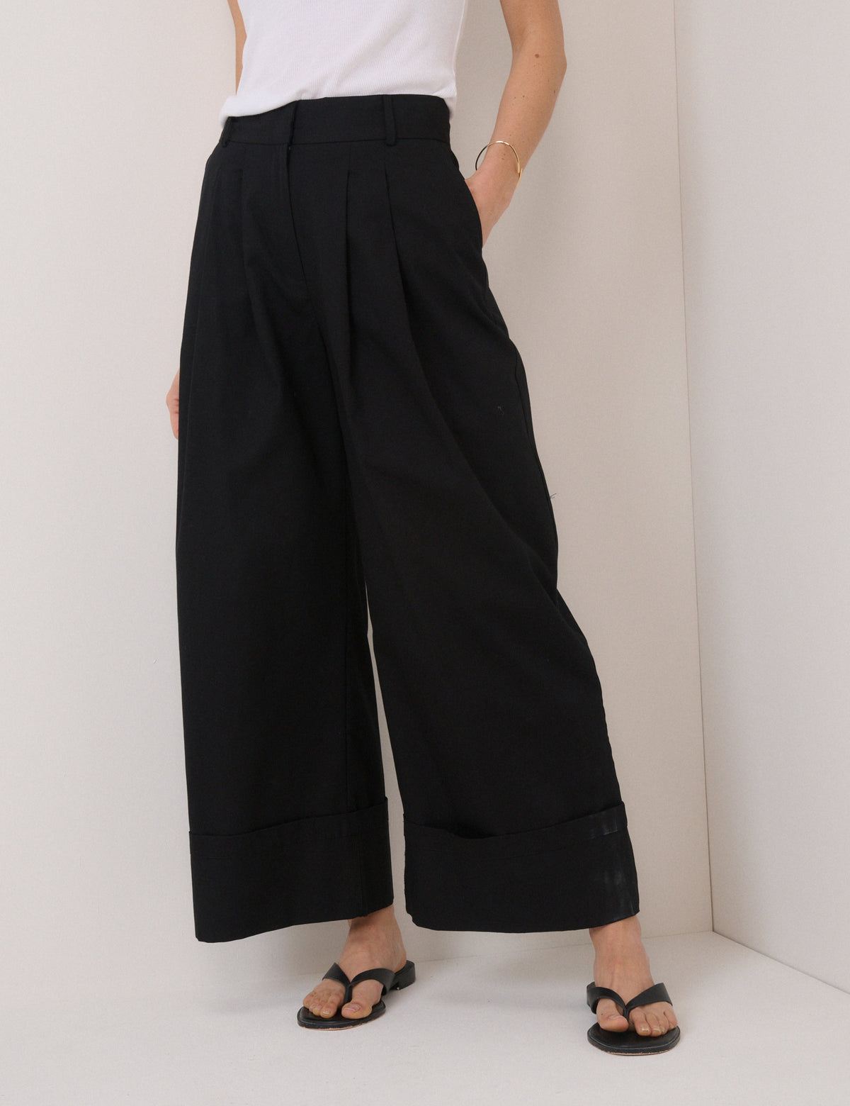 Black High Waisted Trousers