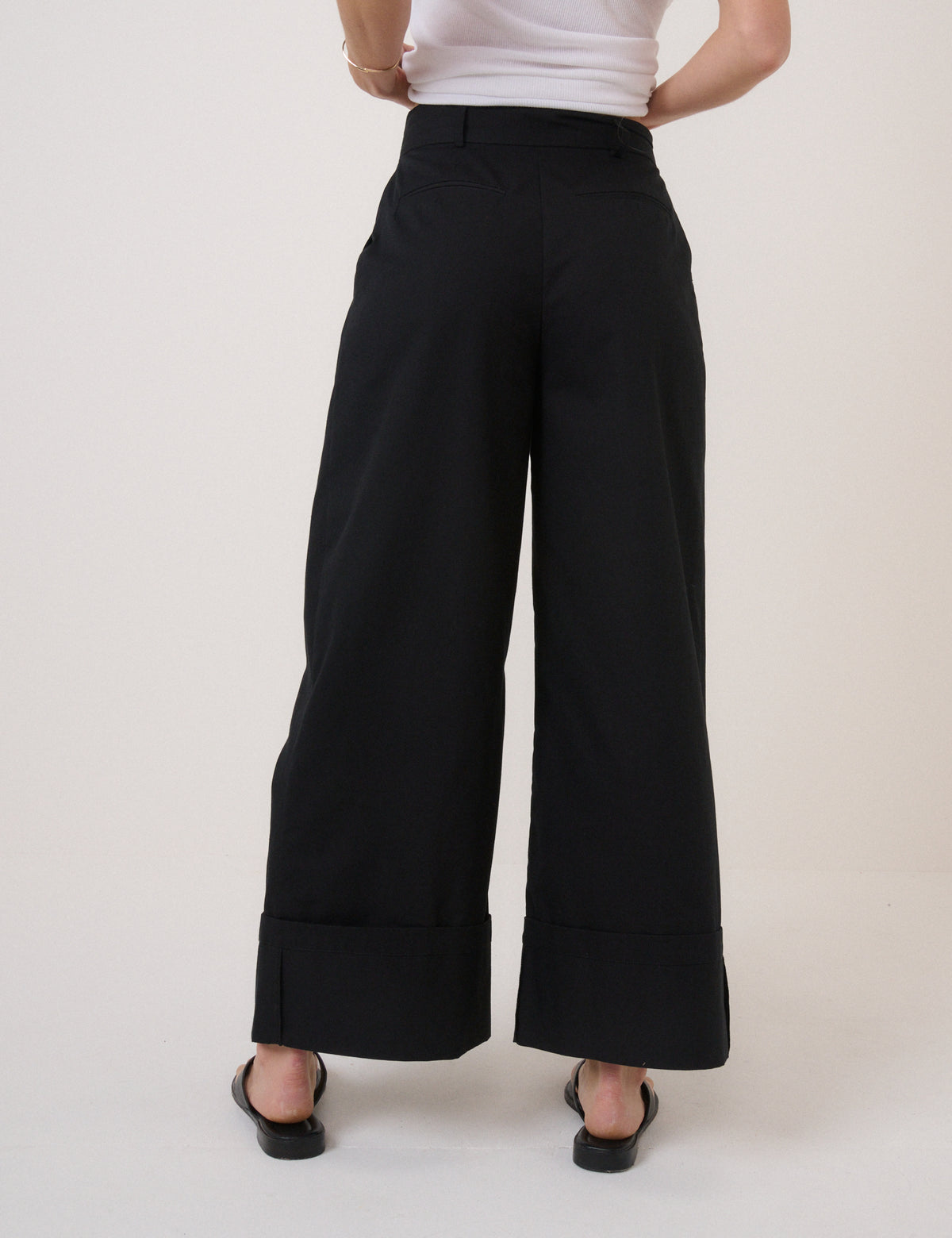 Black High Waisted Trousers