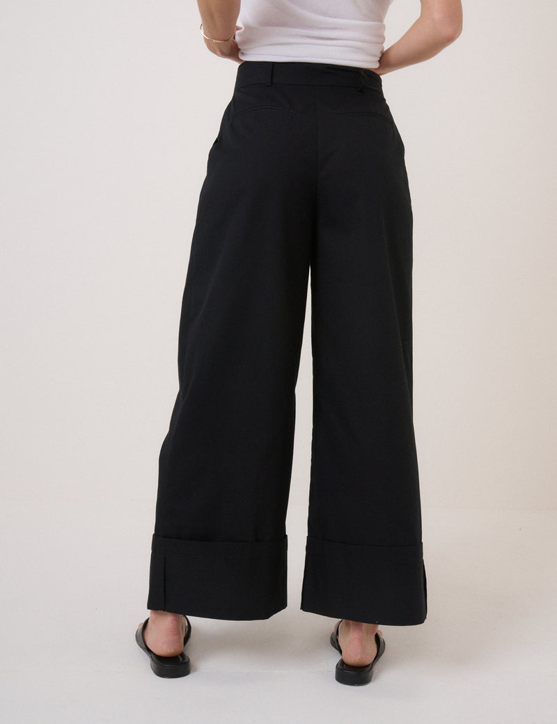 Black High Waisted Trousers