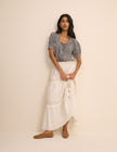 Blue Gingham Puff Sleeve Lumi Blouse