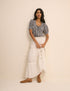 Blue Gingham Puff Sleeve Lumi Blouse