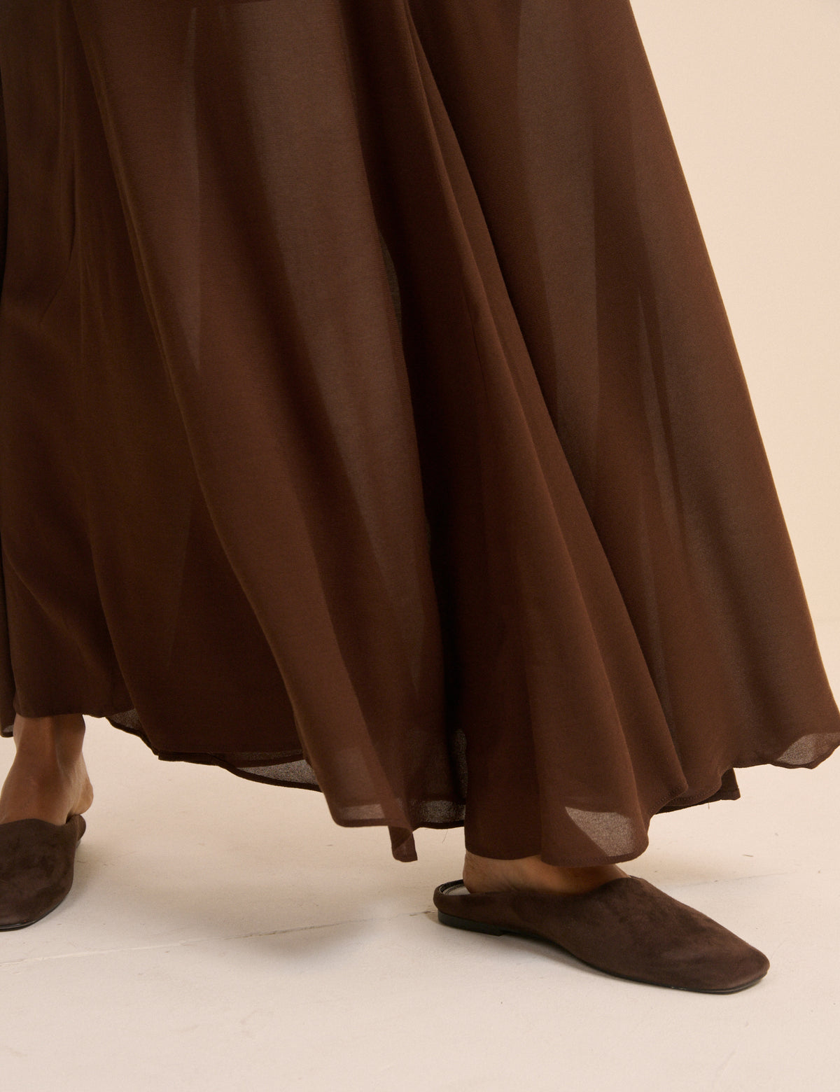 Brown Selene Maxi Skirt