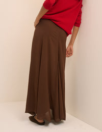 Brown Selene Maxi Skirt