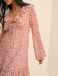 Pink Ditsy Floral Carla Mini Dress