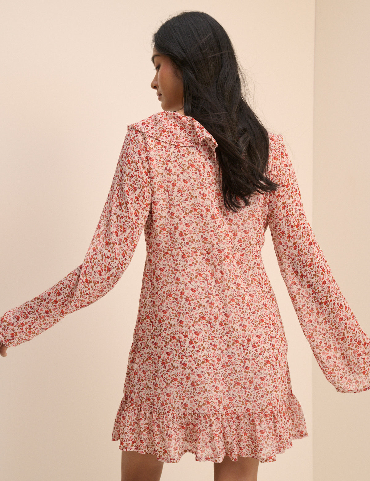 Pink Ditsy Floral Carla Mini Dress
