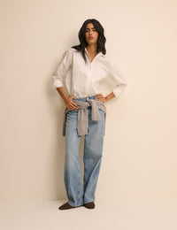 White Hestia Relaxed Shirt