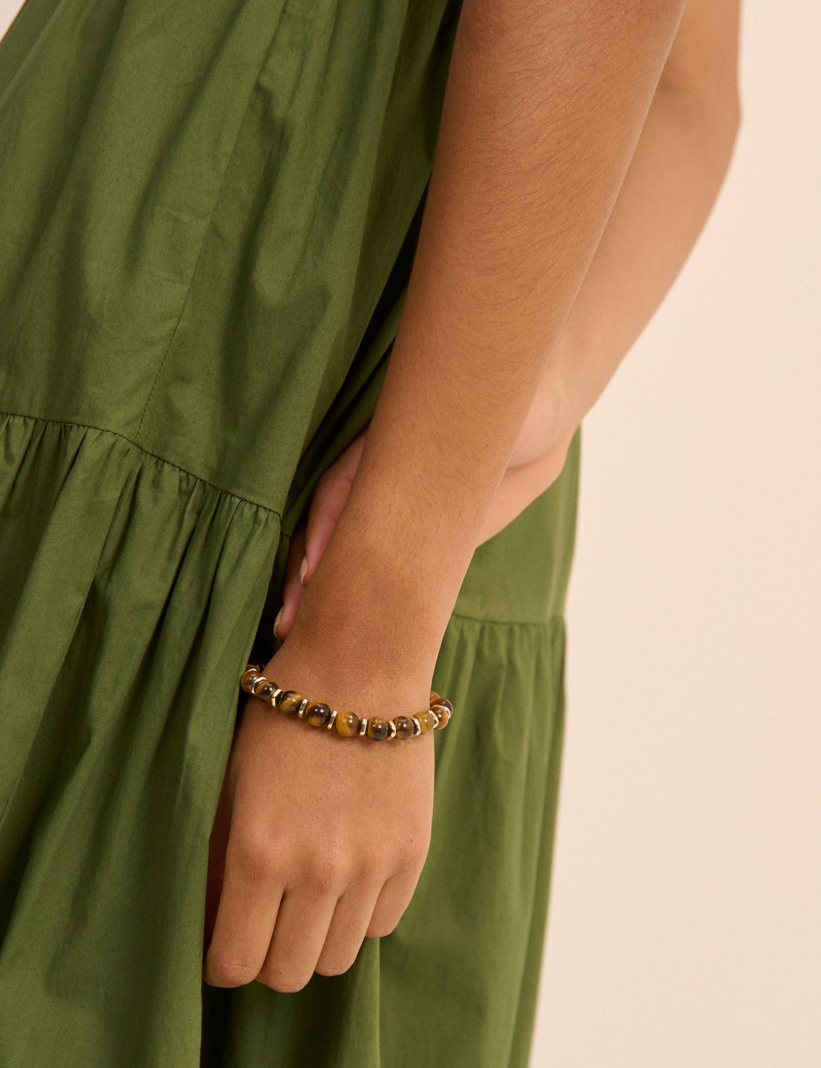 Tigers Eye Beaded Bracelet