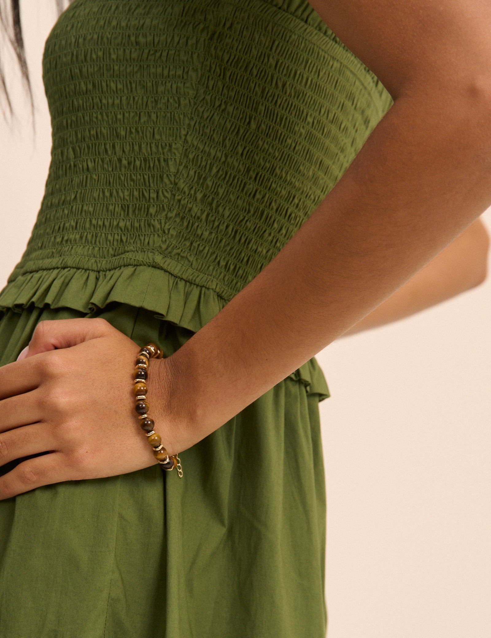 Tigers Eye Beaded Bracelet