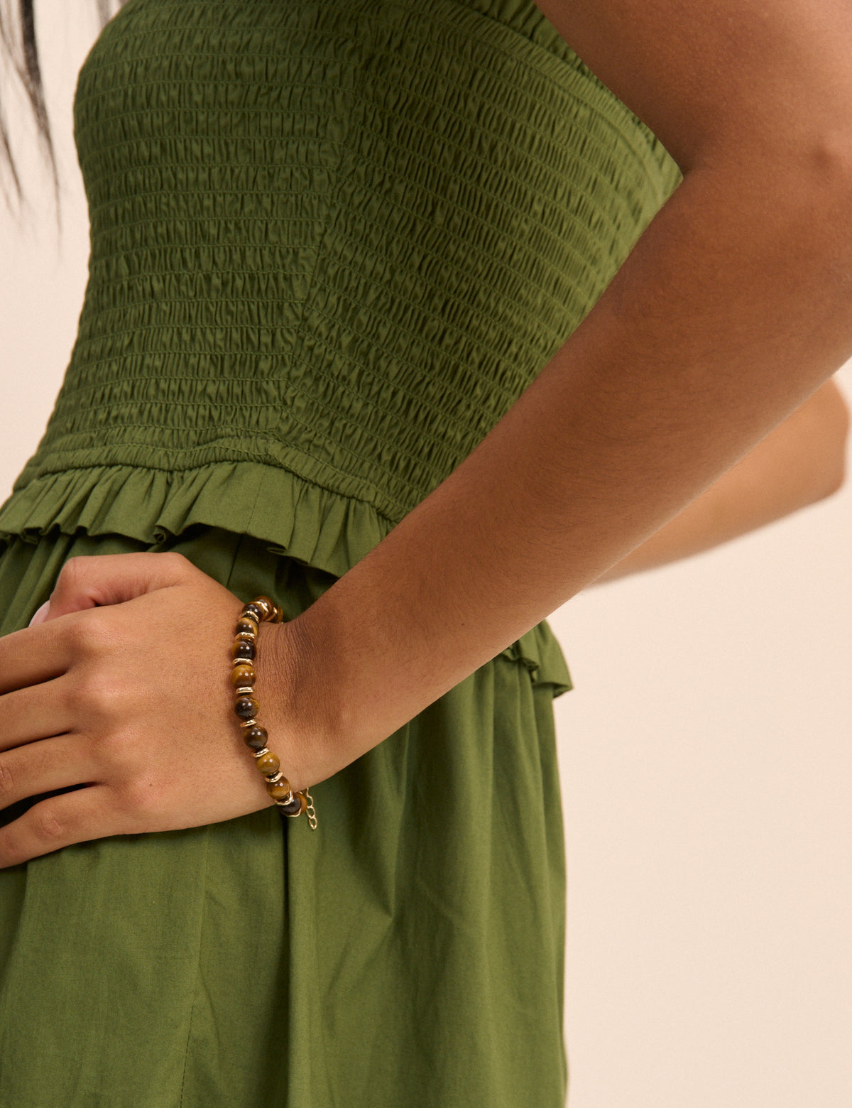 Tigers Eye Beaded Bracelet