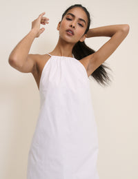 White Halterneck Alessia Mini Dress