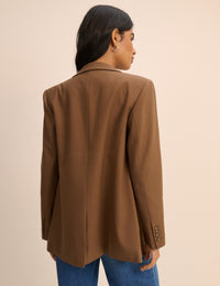 Brown Single Breasted Alicia Blazer