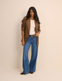 Brown Single Breasted Alicia Blazer