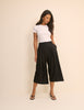 Black Romy Tailored Culottes