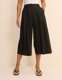Black Romy Tailored Culottes