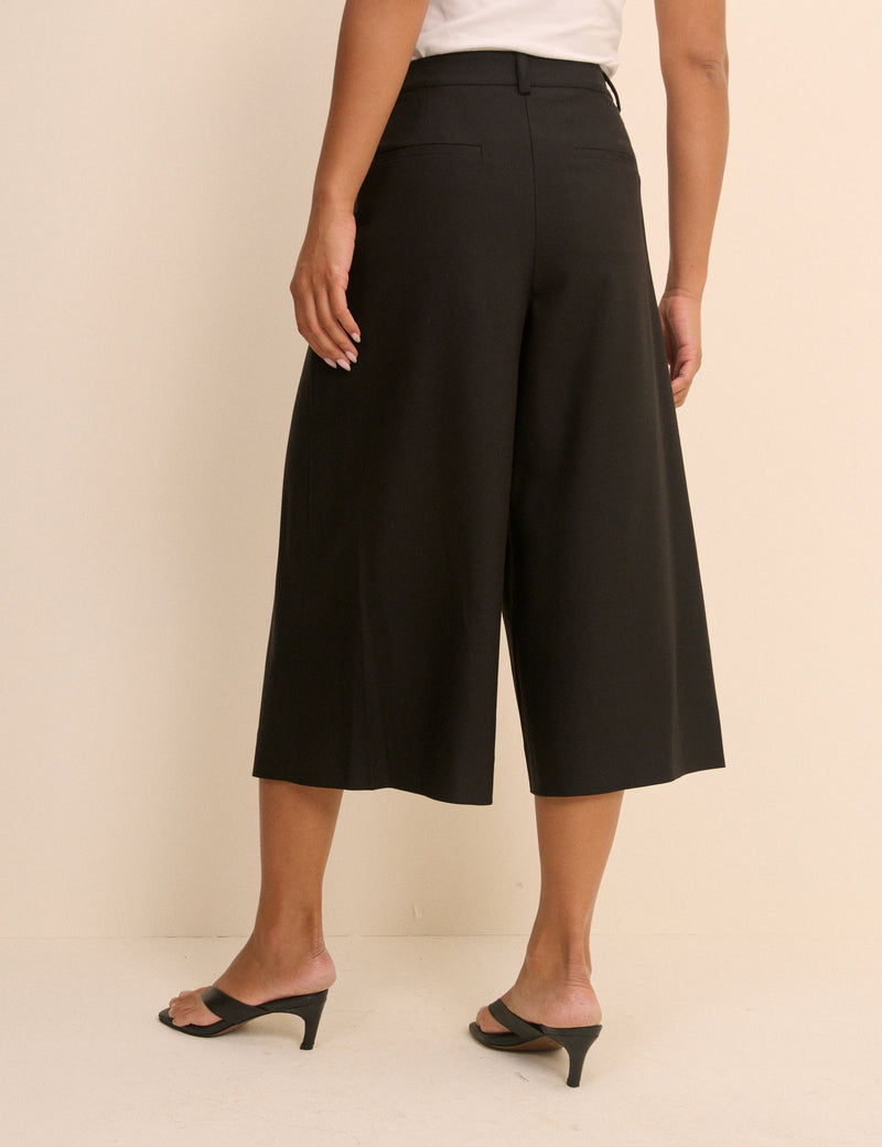 Black Romy Tailored Culottes