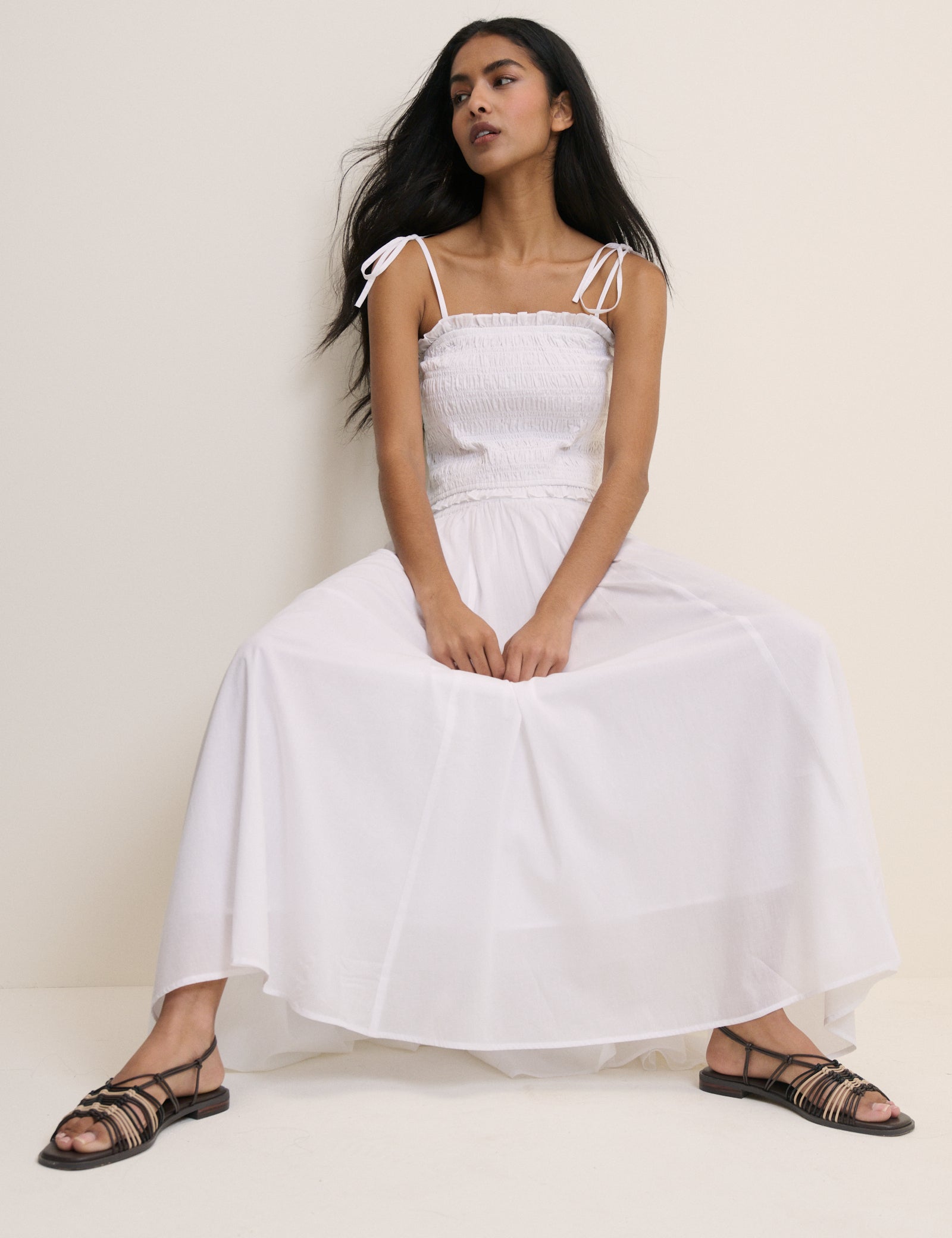 White Crystal Maxi Skirt